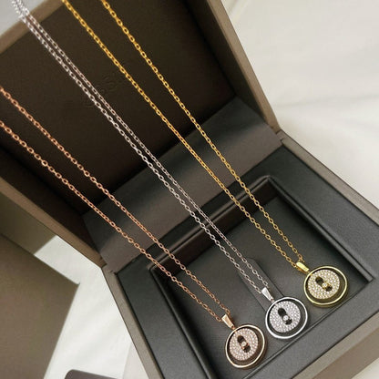 [Lume Jewels]LUCKY MOVER PM PAVED NECKLACE