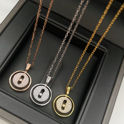 [Lume Jewels]LUCKY MOVER PM PAVED NECKLACE