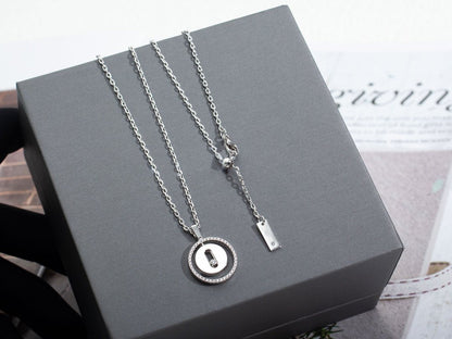 [Lume Jewels]LUCKY MOVE PM NECKLACE SILVER DIAMOND