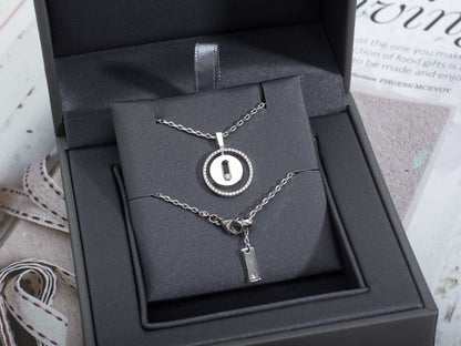 [Lume Jewels]LUCKY MOVE PM NECKLACE SILVER DIAMOND