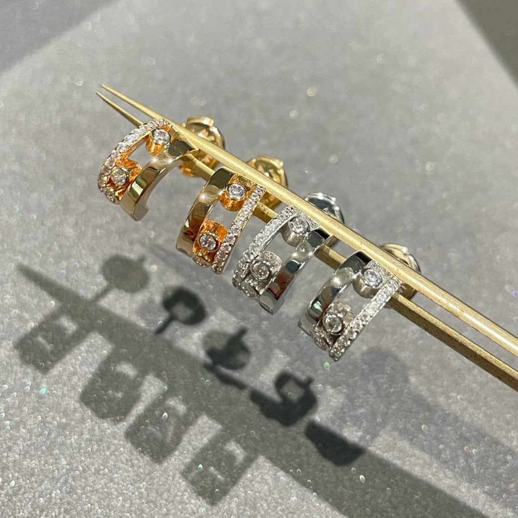 [Lume Jewels]MOVE ROMANE EARRINGS DIAMOND
