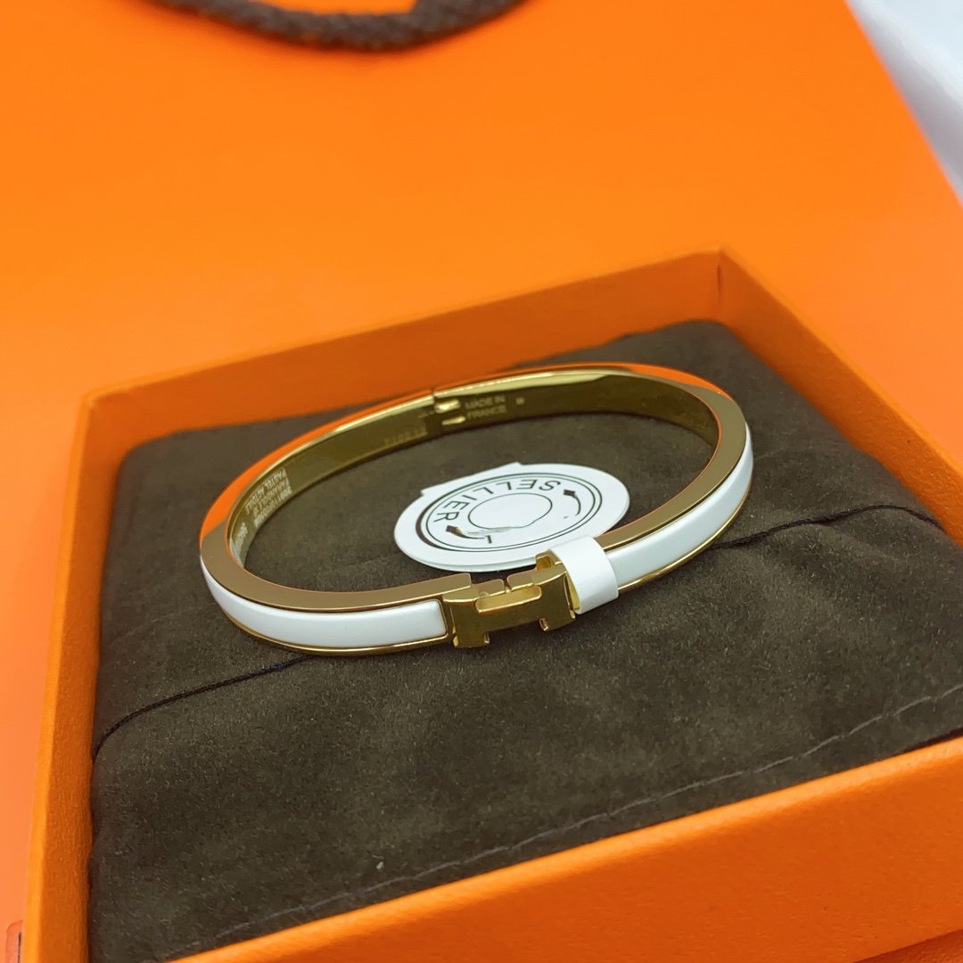 ¡®Lume Jewels¡¯CLASSIC HM CLIC WHITE 8MM ENAMEL BRACELET