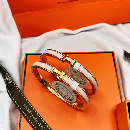 ¡®Lume Jewels¡¯CLASSIC HM CLIC  PINK 8MM ENAMEL BRACELET