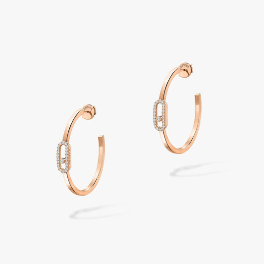 [Lume Jewels]CREOLES MOVE UNO PM DIAMOND EARRINGS