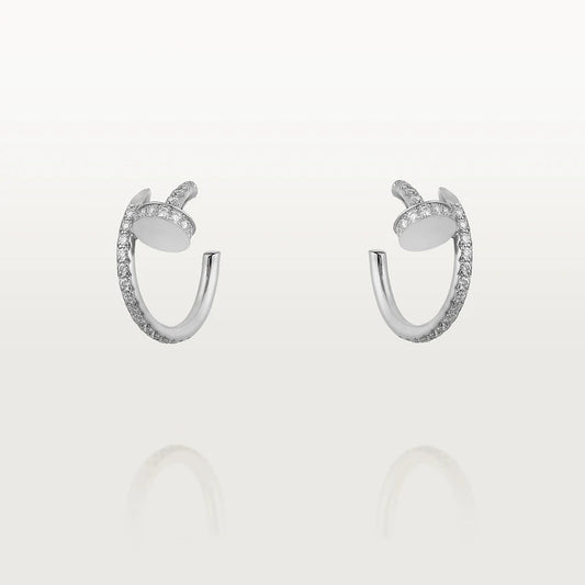 ¡®Lume Jewels¡¯JUSTE EARRINGS 12.75MM SILVER DIAMOND