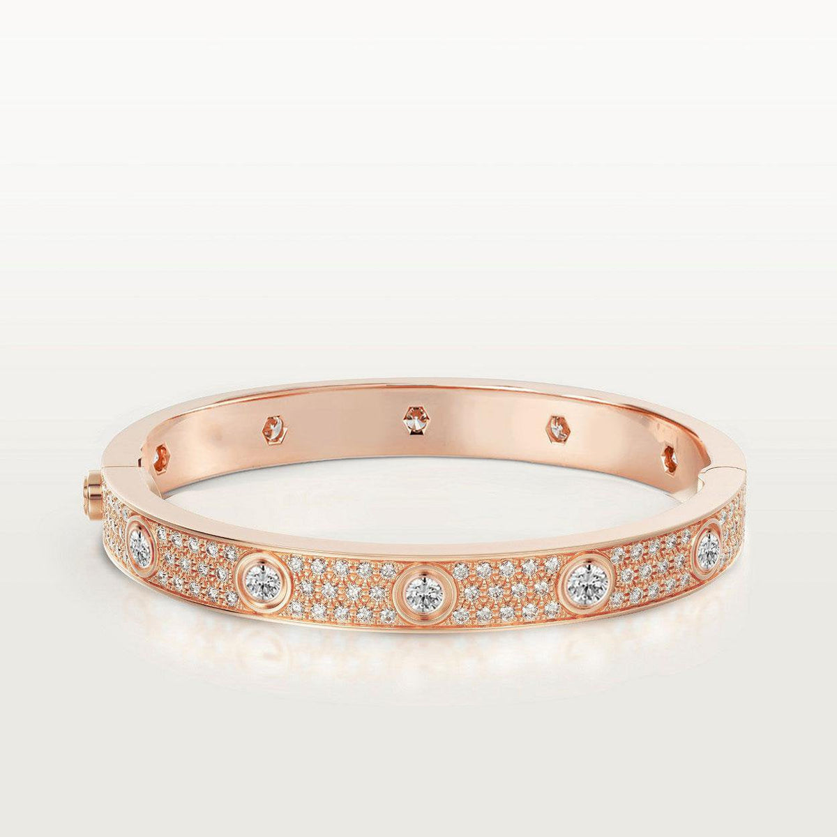 ¡®Lume Jewels¡¯LOVE BRACELET 6.1MM DIAMOND-PAVED 10 BIG DIAMONDS