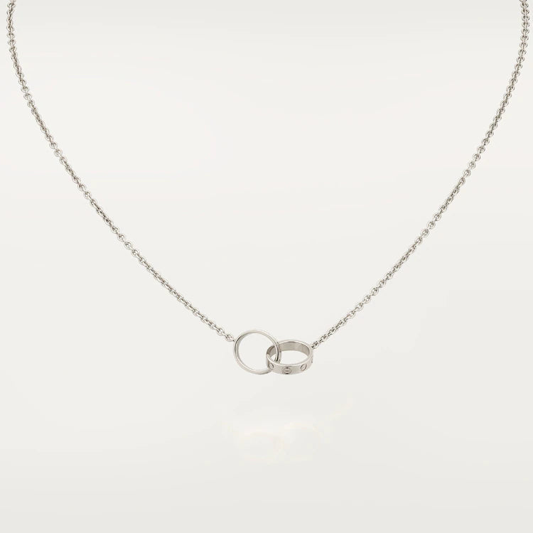 ¡®Lume Jewels¡¯LOVE NECKLACE PINK GOLD AND SILVER