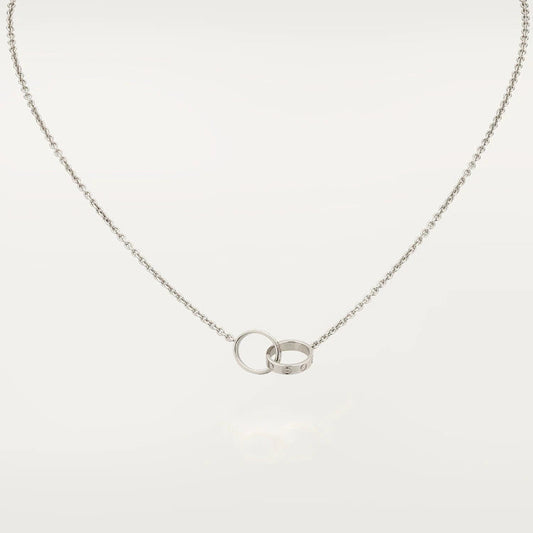 ¡®Lume Jewels¡¯LOVE NECKLACE PINK GOLD AND SILVER