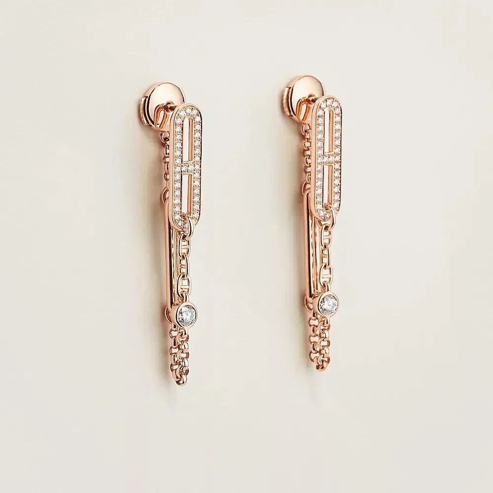 ¡®Lume Jewels¡¯CHAINE CHAOS DIAMOND DROP EARRINGS