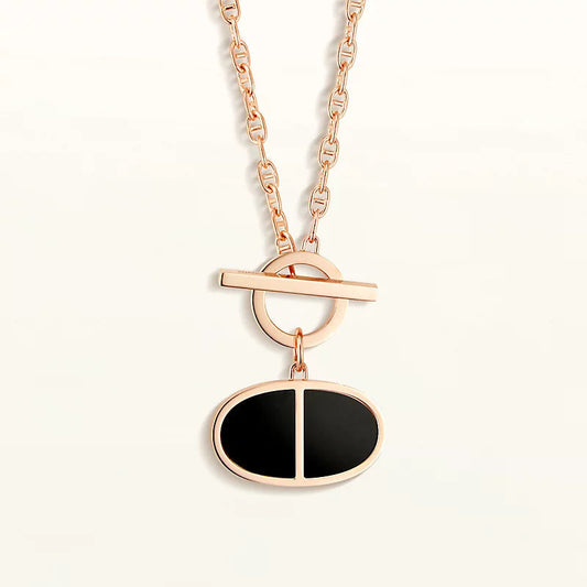 ¡®Lume Jewels¡¯CHAINE VERSO BLACK CERAMIC NECKLACE