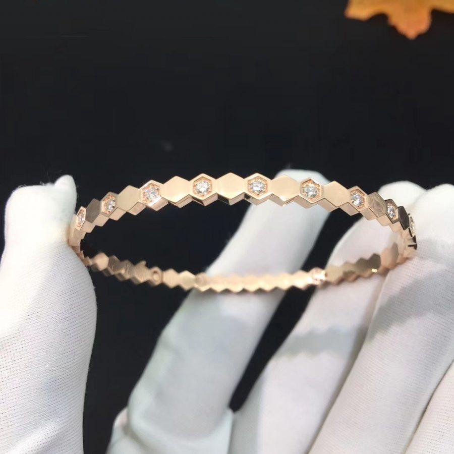 ¡®Lume Jewels¡¯BEE LOVE PINK GOLD DIAMOND BRACELET