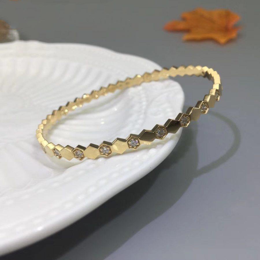 ¡®Lume Jewels¡¯BEE LOVE GOLD DIAMOND BRACELET