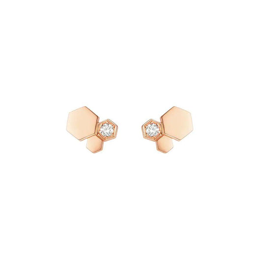 ¡®Lume Jewels¡¯BEE LOVE PINK GOLD DIAMOND EARRINGS