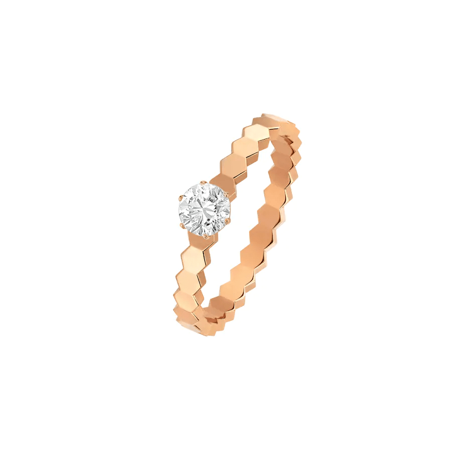 ¡®Lume Jewels¡¯BEE LOVE RING PINK GOLD 1 DIAMOND