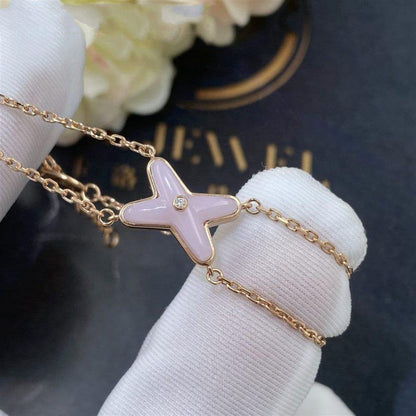 ¡®Lume Jewels¡¯JEUX BRACELET PINK MOP PINK GOLD 1 DIAMOND