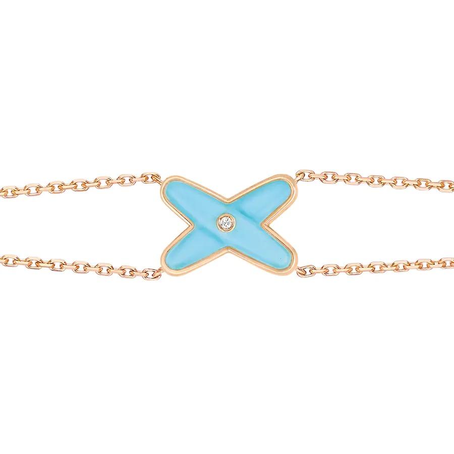¡®Lume Jewels¡¯JEUX BRACELET TURQUOISE PINK GOLD 1 DIAMOND