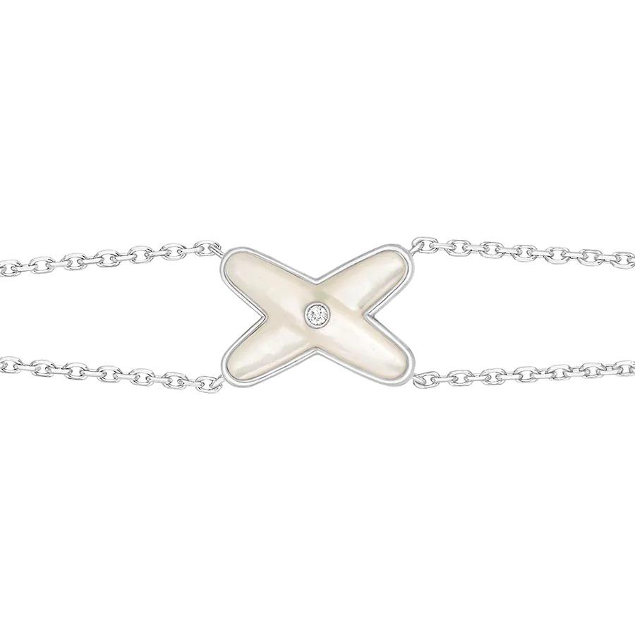 ¡®Lume Jewels¡¯JEUX BRACELET WHITE MOP SILVER 1 DIAMOND