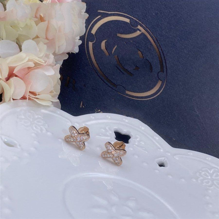 ¡®Lume Jewels¡¯JEUX DE PINK GOLD DIAMOND EARRINGS