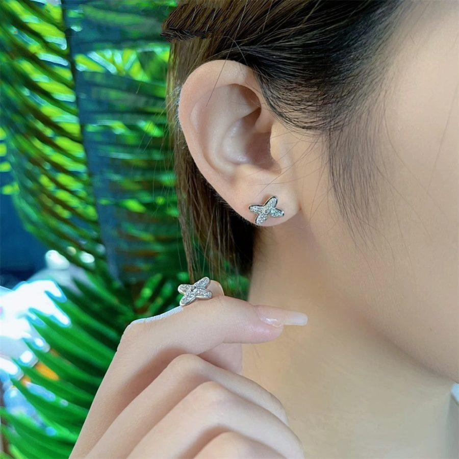 ¡®Lume Jewels¡¯JEUX DE SILVER DIAMOND EARRINGS