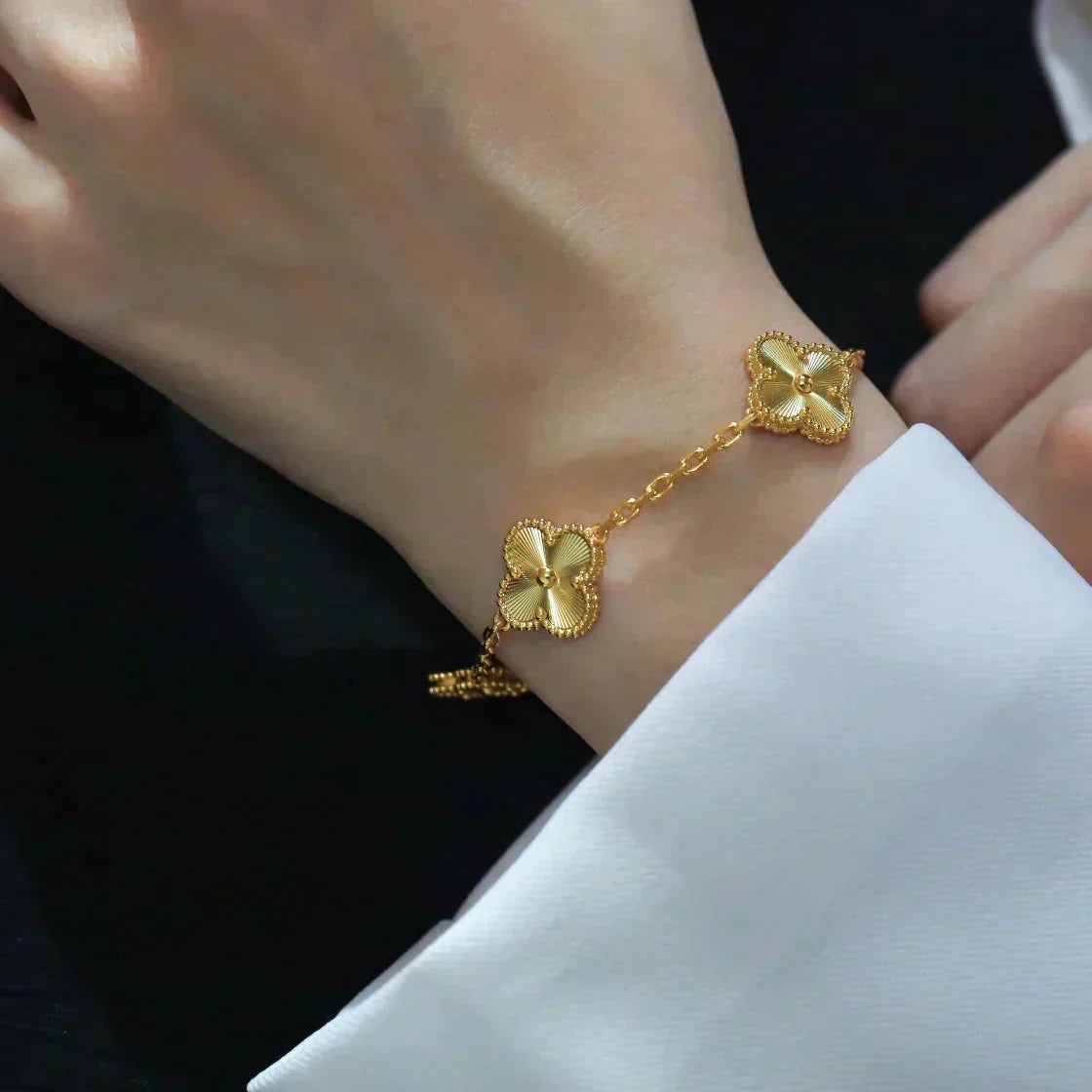 [Lume Jewels]New  CLOVER 5 MOTIF LASER BRACELET COLLECTION