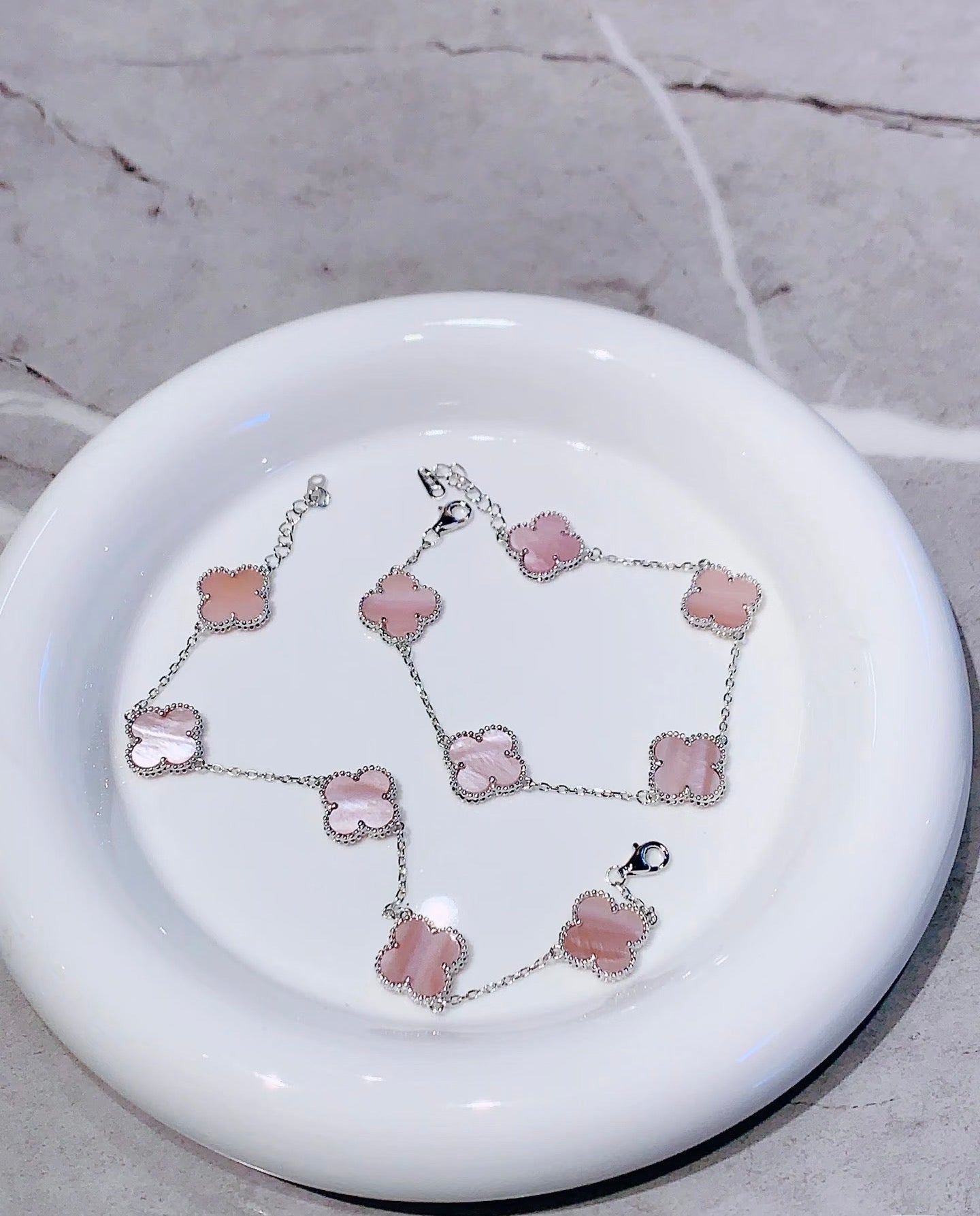 [Lume JewelsLight Pink Braided Bracelet