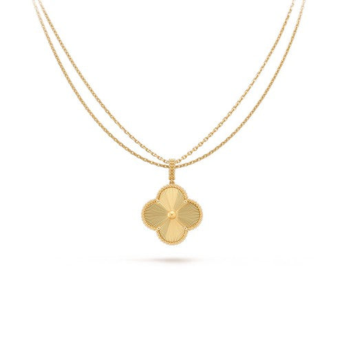 ¡®Lume Jewels¡¯CLOVER 25MM PEDANT NECKLACE GOLD