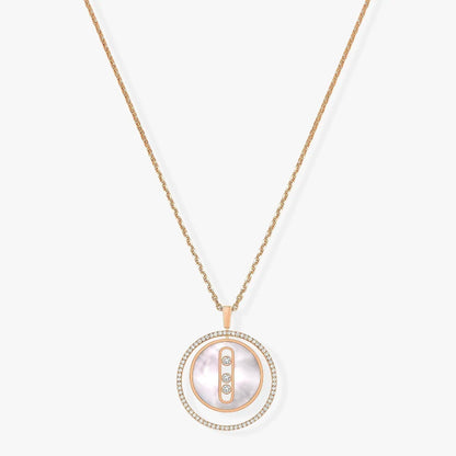 [Lume Jewels]LUCKY MOVE MM NACRE BLANCHE DIAMOND NECKLACE