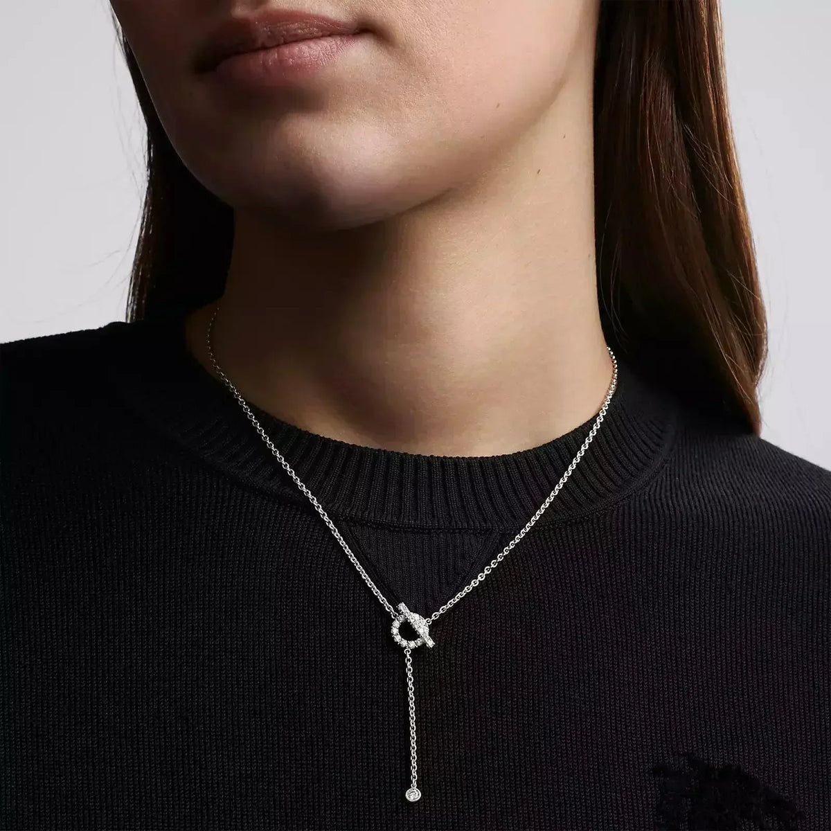 ¡®Lume Jewels¡¯FINESSE SILVER DIAMOND NECKLACE