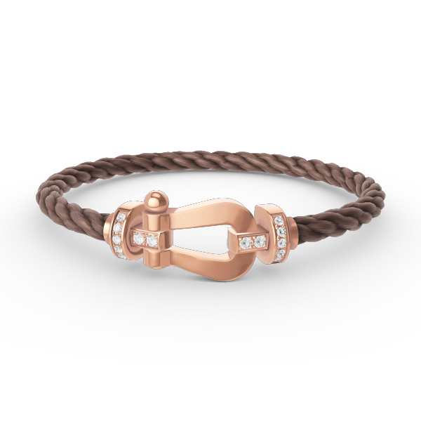 ¡®Lume Jewels¡¯FORCE LARGE HORSESHOE HALF DIAMOND BRACELET ROSE GOLD