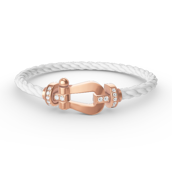 ¡®Lume Jewels¡¯FORCE LARGE HORSESHOE HALF DIAMOND BRACELET ROSE GOLD