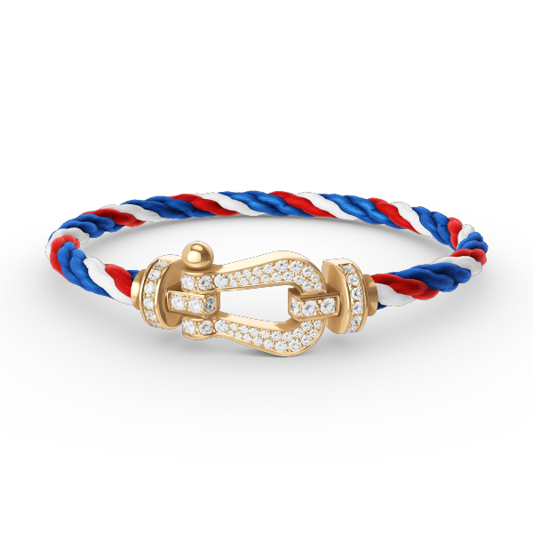 ¡®Lume Jewels¡¯FORCE LARGE HORSESHOE FULL DIAMOND BRACELET GOLD