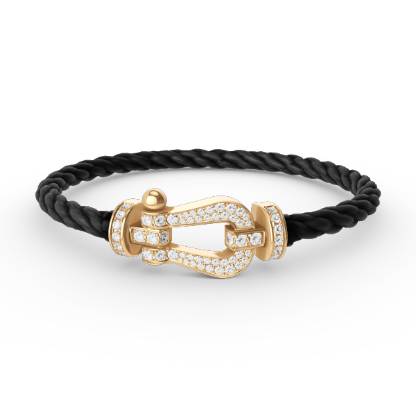 ¡®Lume Jewels¡¯FORCE LARGE HORSESHOE FULL DIAMOND BRACELET GOLD