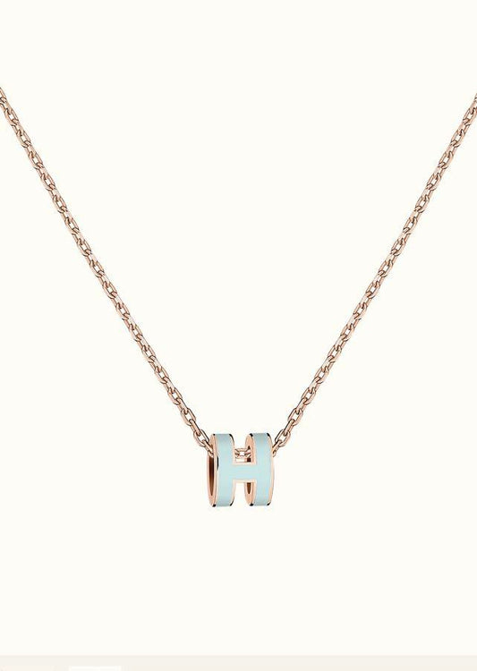 ¡®Lume Jewels¡¯POP H LIGHT BLUE NECKLACE