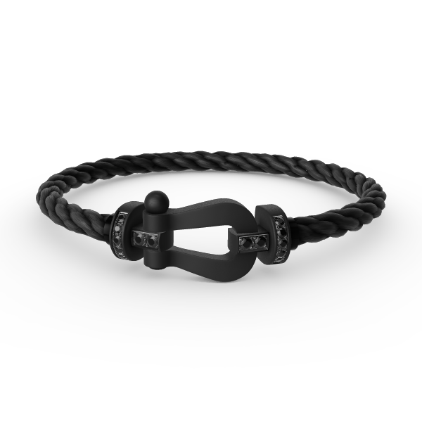 ¡®Lume Jewels¡¯FORCE LARGE SERIES HORSESHOE BLACK SAMURAI BRACELET