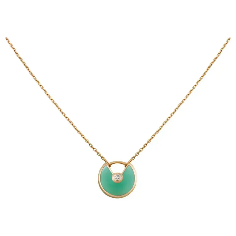 ¡®Lume Jewels¡¯AMULETTE GOLD MALACHITE NECKLACE