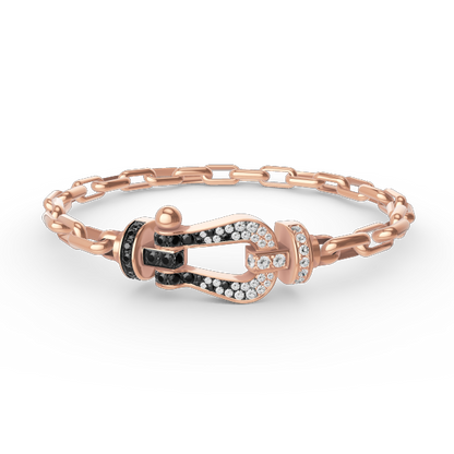 ¡®Lume Jewels¡¯FORCE LARGE HORSESHOE CLASP  METAL BRACELET