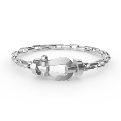 ¡®Lume Jewels¡¯FORCE LARGE HORSESHOE CLASP  METAL BRACELET