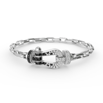 ¡®Lume Jewels¡¯FORCE LARGE HORSESHOE CLASP  METAL BRACELET