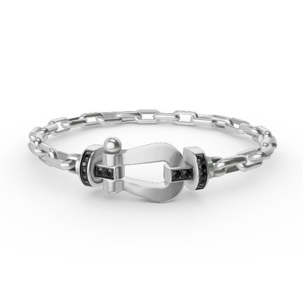 ¡®Lume Jewels¡¯FORCE LARGE HORSESHOE CLASP  METAL BRACELET