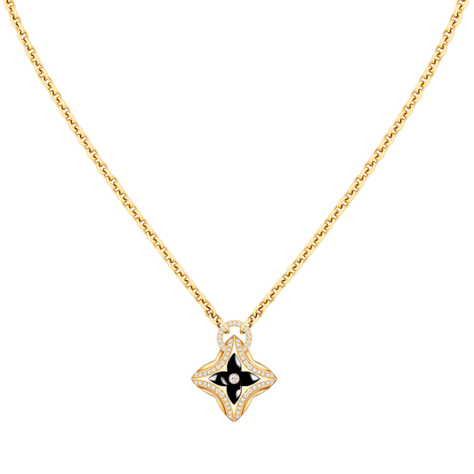 ¡®Lume Jewels¡¯STAR PEDANT PINK GOLD DIAMOND NECKLACE