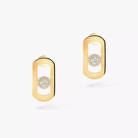 [Lume Jewels]So Move Diamond Earrings in Yellow Gold