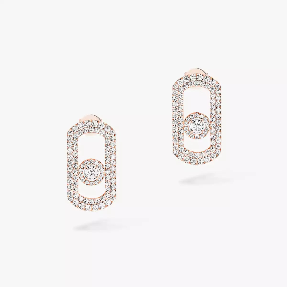 [Lume Jewels]So Move Pave_-Set Diamond Earrings in Silver