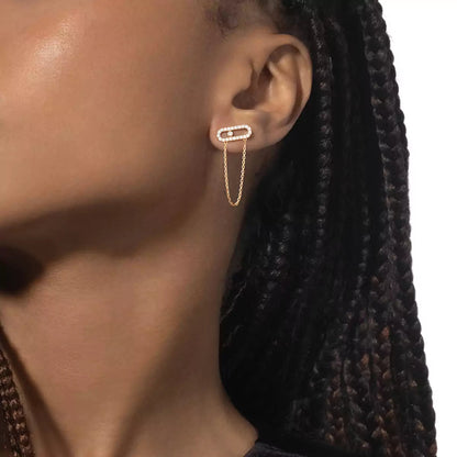 [Lume Jewels]Move Uno Diamond Earrings