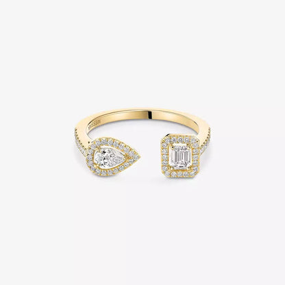 [Lume Jewels]My Twin Toi Gold Diamond Ring
