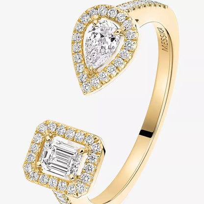 [Lume Jewels]My Twin Toi Gold Diamond Ring