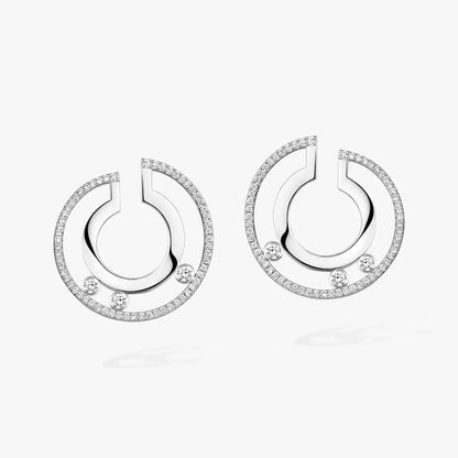 [Lume Jewels]Move Romane Small Diamond Hoop Earrings