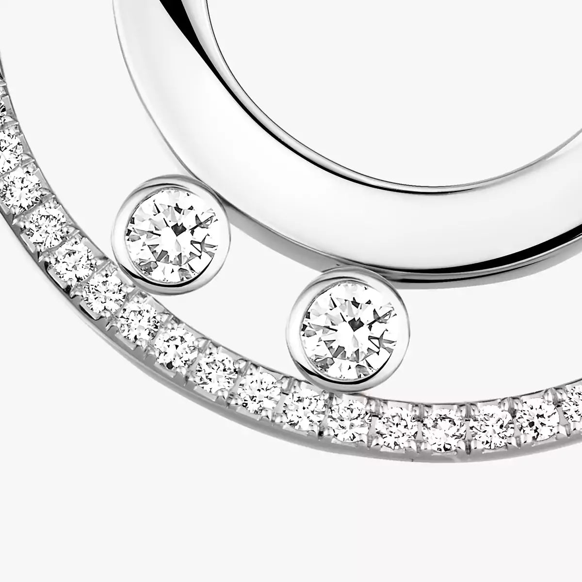 [Lume Jewels]Move Romane Small Diamond Hoop Earrings