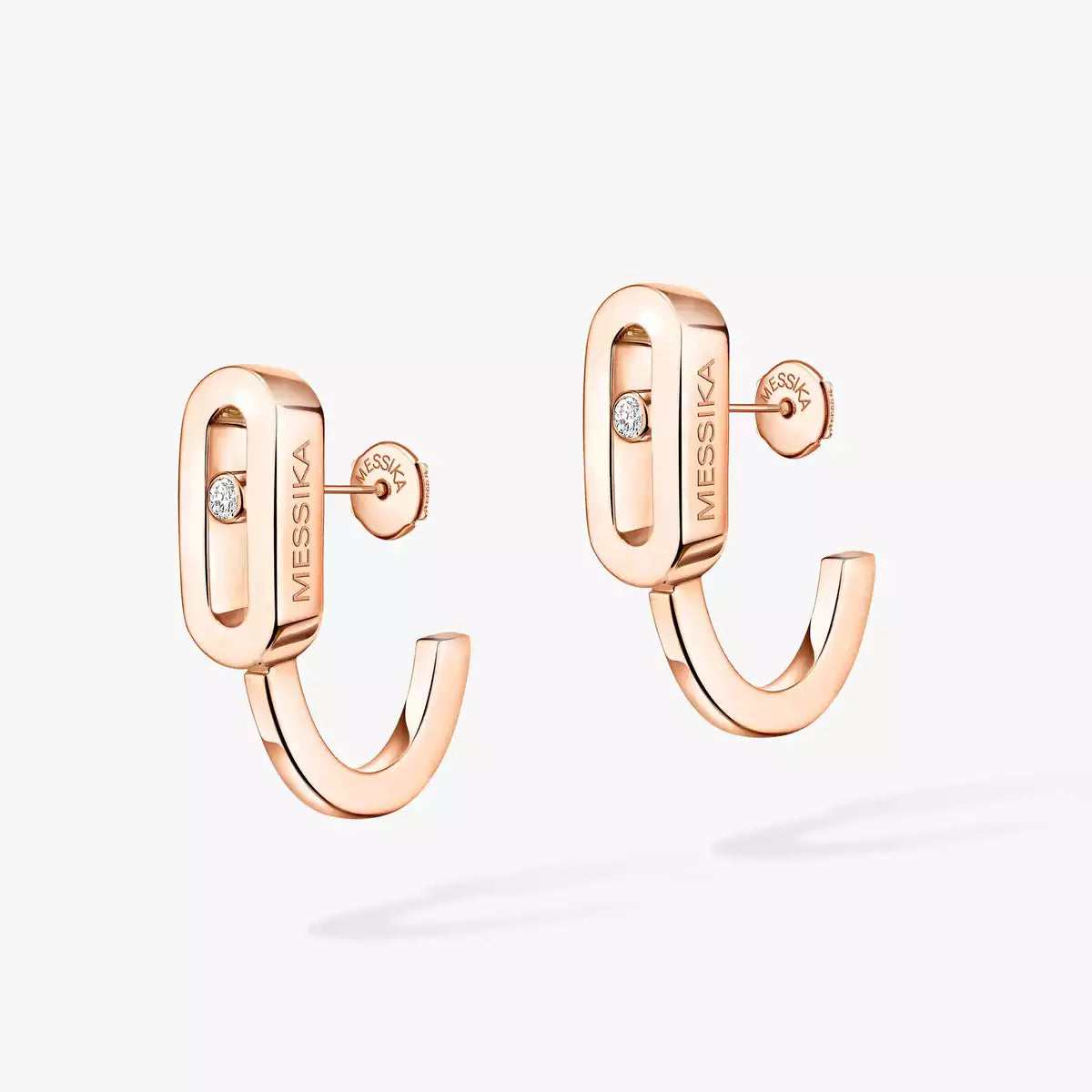 [Lume Jewels]Diamond Mini Hoop Earrings Move Classique