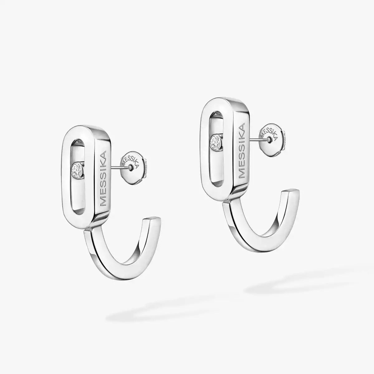 [Lume Jewels]Diamond Mini Hoop Earrings Move Classique