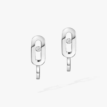 [Lume Jewels]Diamond Mini Hoop Earrings Move Classique